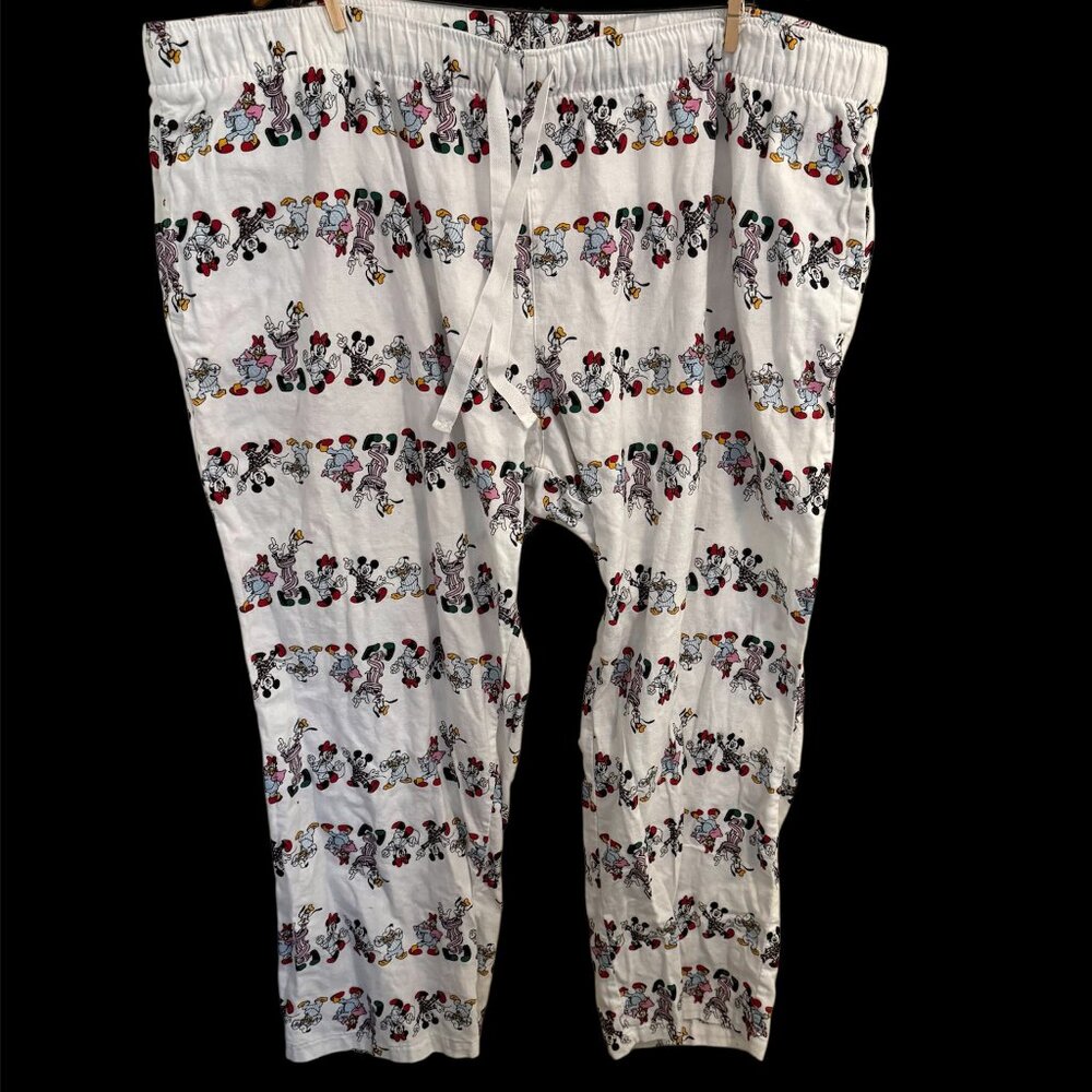 Old Navy x Disney Womens Parade Flannel PJ Lounge Pants Sz 3X Cozy Mickey Minnie